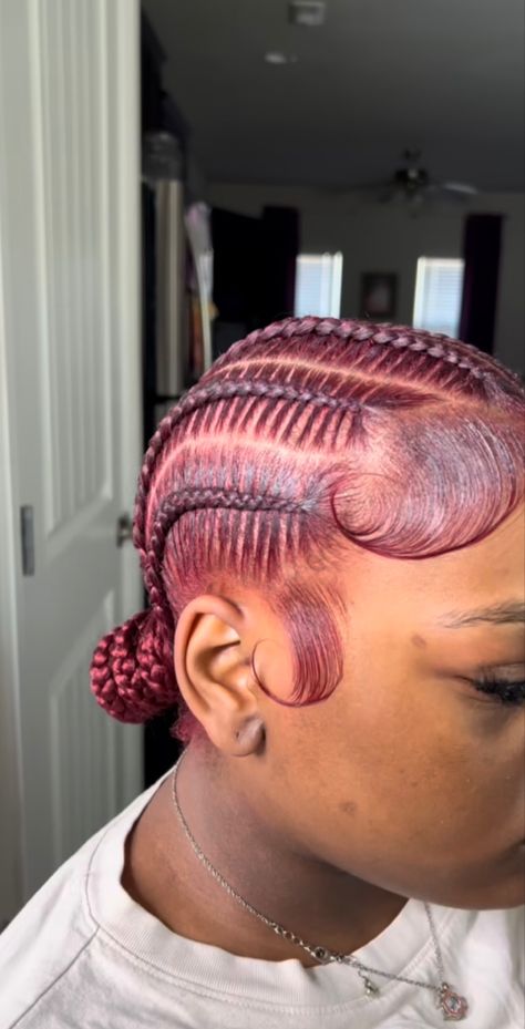 Big Box Braids Hairstyles, Edges Hair, Dyed Hair Inspiration, Braids Hairstyles Pictures, Stitch Braids, Cute Box Braids Hairstyles, Frontal Hairstyles, Pretty Braided Hairstyles, Pretty Hair Color