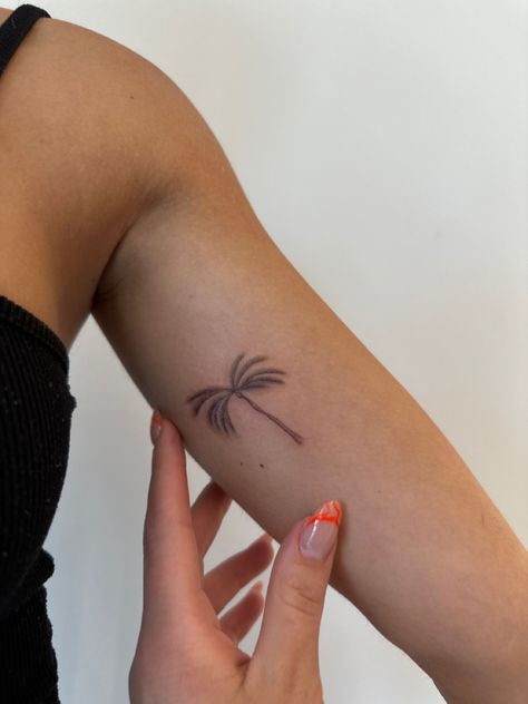 Coconut Tree Tattoo, Coconut Tattoo, Coconut Tree Drawing, Palm Tattoo, Palm Tattoos, Tree Drawing, Tree Tattoo, Coconut Tree, Tattoos And Piercings