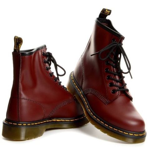 Red Doc Martens Outfit, Cherry Red Doc Martens, Doc Boots, Red Patent Leather Shoes, Red Doc Martens, Dr Martens Outfit, Doc Martens Style, Doc Marten Boot, Doc Martens Outfit