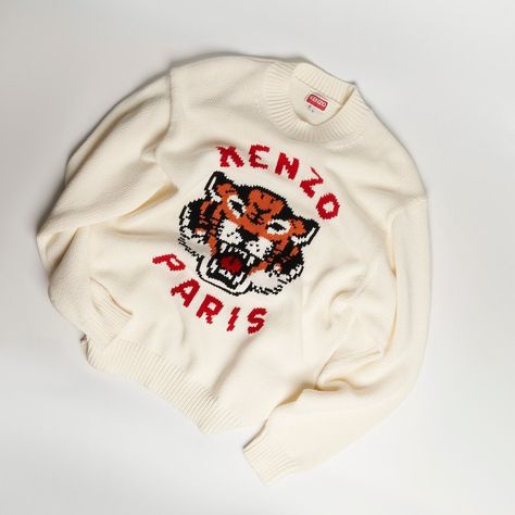 *PULL ON: The KENZO Lucky Tiger Knit Sweater in Off White ⠀⠀⠀⠀⠀⠀⠀⠀⠀ Elevate your cold-weather style with the Kenzo Lucky Tiger Knit Sweater. Crafted from high-quality materials, this sweater features a bold tiger design and intricate knitwork. Stay cosy and fashion-forward with this must-have addition to your wardrobe. Lucky Tiger, Tiger Design, Cold Weather Fashion, Cold Weather, Knit Sweater, Fashion Forward, Knitted Sweaters, Off White, Wardrobe