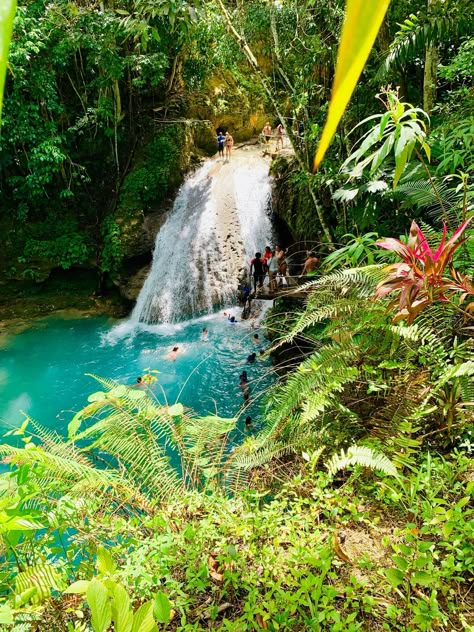 Blue Hole, Jamaica Jamaica Inspo Pics, Jamaica Bucket List, Birthday In Jamaica, Aesthetic Jamaica, Blue Hole Jamaica, Adventure Mood Board, Jamaica Photography, Jamaica Aesthetic, Jamaica Holiday