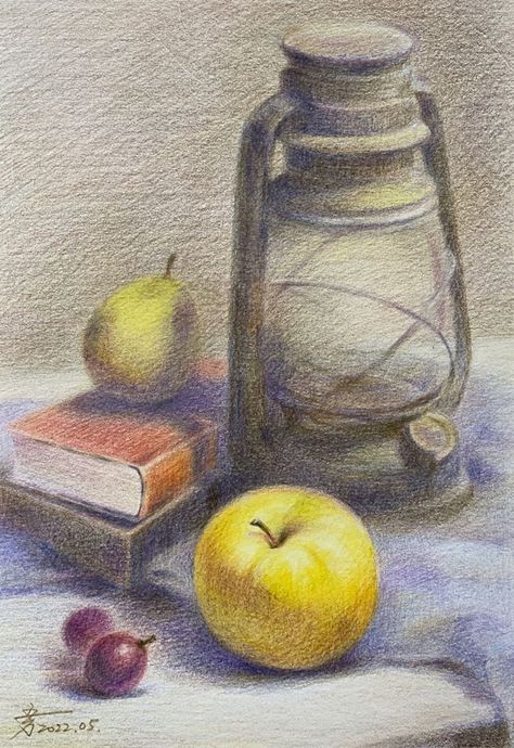 References Drawings, Still Life Pencil Shading, Pencil Colour Painting, Beauty Papers, Fruit Art Drawings, Vegetable Painting, Abstract Pencil Drawings, Color Pencil Illustration, Colored Pencil Artwork