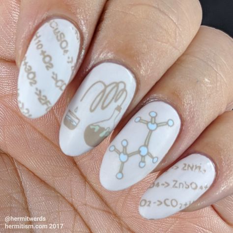 Chemistry Nails, Dream Catcher Nails, Nail Stamping Designs, About Chemistry, Mens Nails, Nail Acrylic, Spring Acrylic Nails, Nail Drawing, Nail Art Techniques