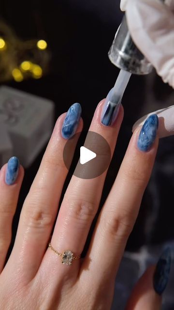 Amber Hancock on Instagram: "AD Smokey Marble💨🧊🌊 

Products used @the_gelbottle_inc Blue Grass mixed with Blanc, Mayfair & Daisy

Inspired by @sansungnails 

#smokeymarblenails #bluenails #marblenails #nailart #nailtutorial nail art, blue nails, dark nails, autumn nails" Blue Nails Dark, Nail Art Blue, Marble Products, Nails Dark, Nails Autumn, Dark Nails, Marble Nails, Autumn Nails, Art Blue