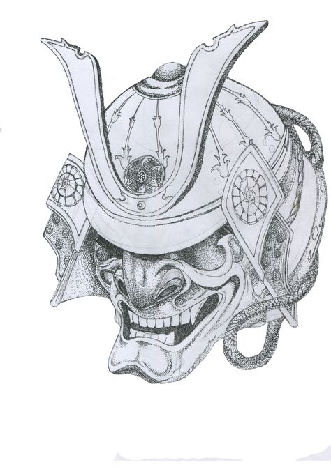 Japanese Helmet, Samurai Helmet Drawing, Samauri Drawing, Samurai Helmet Design, Knight Helmet Drawing, Samurai Helmet Tattoo, Hatch Drawing, Samurai Clothing, Helmet Drawing