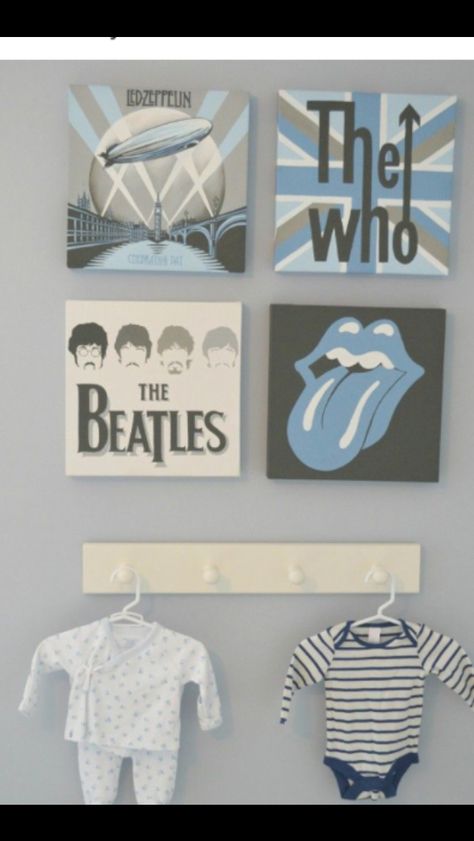 Rock And Roll Nursery, Music Themed Nursery, Music Nursery, Boy Nursery Themes, Baby Nursery Inspiration, Baby Boy Nursery Themes, Baby Room Themes, Baby Boy Room Decor, Nursery Room Boy