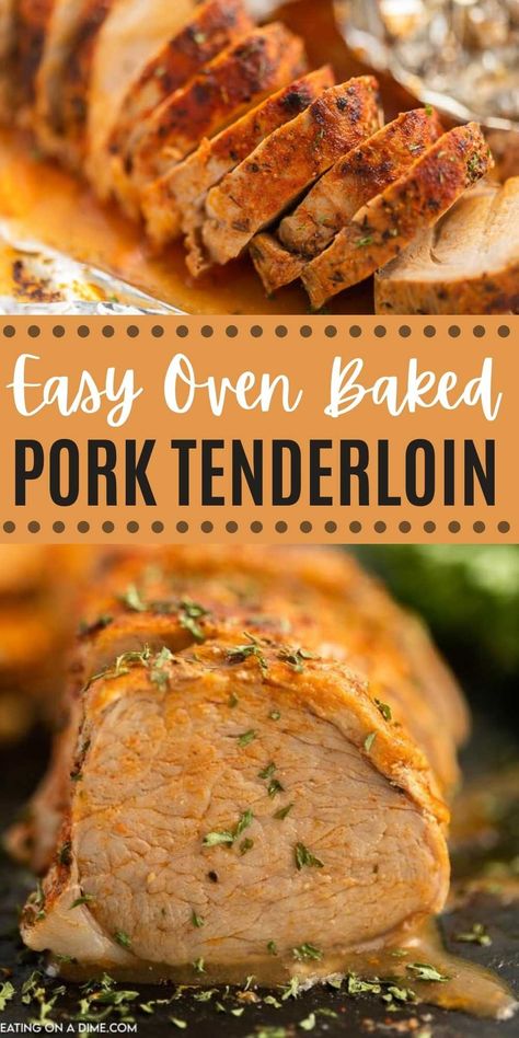 Baked Pork Tenderloin - Learn How to Bake Pork Tenderloin Oven Baked Pork Tenderloin, Pork Tenderloin Oven, Baked Pork Tenderloin, Cooking Pork Tenderloin, Low Carb Pork, Recipe Pork, Pork Fillet, Keto Diets, One Pot Meal