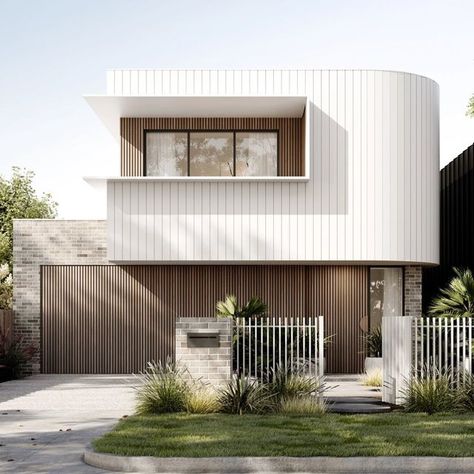 Melbourne Architecture, Zen House, Contemporary House Exterior, Arch House, Beach House Exterior, Modern House Facades, Modern Exterior House Designs, Coastal Lifestyle, Duplex House Design