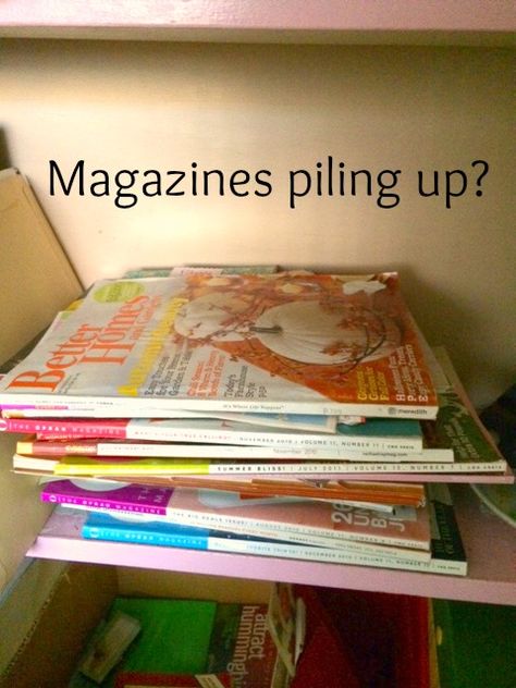 Spring Cleaning - Organizing your magazines to reduce clutter. Tips to reduce and store magazines. Declutter Help, Easy Home Organization, Paper Clutter Organization, Magazine Organization, Costa Mesa California, Magazine Storage, Decluttering Tips, Paper Clutter, Clutter Organization