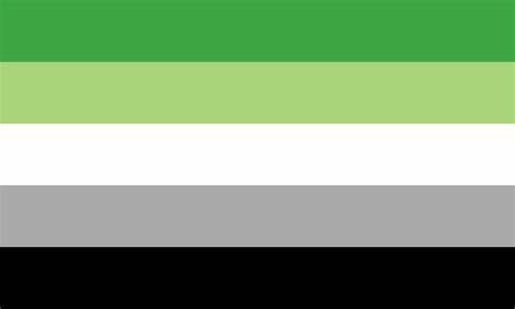 Romantic Attraction, Grey Aesthetic, Flag, Grey, Green, Color