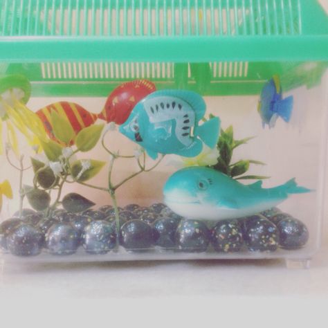 HOMEMADE FAKE AQUARIUM Fake Aquarium, Aquarium Diy, Mini Aquarium, Diy Aquarium, Frutiger Aero, Watering Globe, Diy Baby, Diy Baby Stuff, Business Ideas