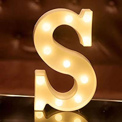 Led Letter Lights, Wedding Bar Decor, Light For Room, Emoji Pillow, Room Decor Items, Alphabet Birthday, 3d Signage, S Letters, Alphabet Lighting