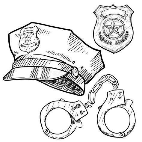 Police objects sketch. Doodle style policeman objects in vector format including #Sponsored , #Ad, #Paid, #sketch, #Police, #format, #Doodle Objects Sketch, Handcuffs Drawing, Police Art, Dont Touch My Phone Wallpaper, Free Adult Coloring Pages, Doodle Style, Coloring Pages For Boys, Pokemon Coloring Pages, Police Badge