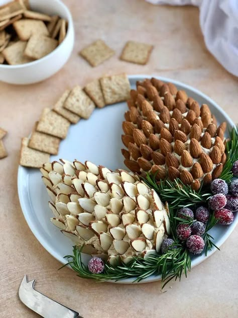 Cheese Ball Christmas, Buffet Sale, Pine Cone Cheese Ball, Autumn Charcuterie Board, Autumn Charcuterie, Shaped Cheese Ball, Christmas Party Food Appetizers, Christmas Cheese Ball, Holiday Snack Ideas