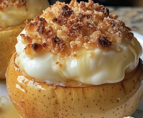 Cheesecake Stuffed Baked Apples – Tnextrecipes Baked Apple Cheesecake, Baked Stuffed Apples, Stuffed Baked Apples, Apple Cheesecake Recipes, Easy Cooking Ideas, Baked Apples Recipe, Garlic Butter Noodles, Stuffed Apples, Puff Pastry Recipes Dessert