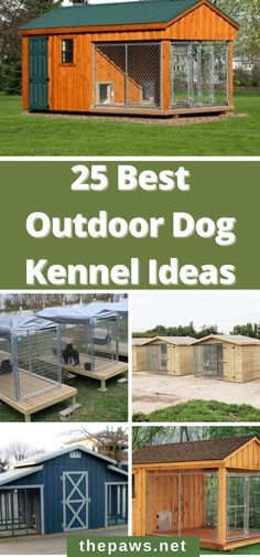 Outdoor Dog Kennel Ideas, Dog Yards, Kennel Design, Dog Kennel And Run, Diy Dog Run, Outdoor Kennel, Kennel Business, Outdoor Dog Area, Dog Enclosures