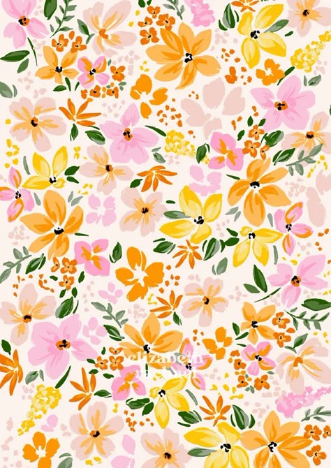 PORTFOLIO | Elizabeth Rachael Surface Pattern Design Inspiration, Flower Print Pattern, Pattern Design Inspiration, Textile Print, Flower Pattern Design, Textile Pattern Design, Cute Patterns Wallpaper, Flower Illustration, Pattern Illustration