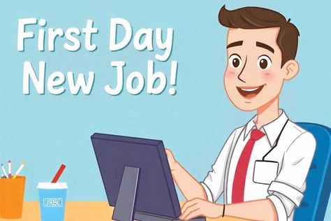 15+ Best Wishes for First Day at New Job - Sweet Words First Day At Work Wishes, 1st Day At New Job Quotes, First Day Of Work Quotes New Job, First Day At New Job, Job Quotes Funny, Night Prayer For Protection, First Day New Job, New Home Messages, New Job Wishes