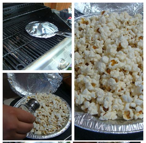 Campfire Popcorn, Jiffy Pop, Backyard Camping, Campfire Food, Campfire Cooking, Easy Camping, Camp Cooking, On The Grill, Camping Fun