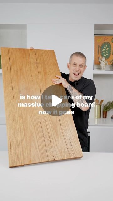 Andy Cooks on Instagram: "Wooden Board Care   #cooking #kitchen #care #home #howto #food" Diy Chopping Board, Wooden Kitchen Board, Andy Cooks, Wooden Window Frames, Wooden Coat Rack, Kitchen Board, Wooden Chopping Boards, Chopping Block, Care Home