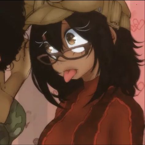 Black Shizuku Pfp, Poc Profile Pictures, Black Egirl Pfp, Black Anime Characters Pfp With Glasses, Blasian Matching Pfp, Latina Pfp Anime, Blk Edit Pfp, Tan Girl Pfp, Black And Asian Matching Pfp