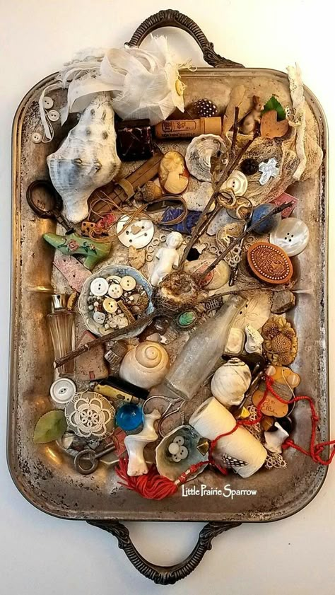 Collection Of Objects, Collections Of Objects Display, Interesting Collections, Object Collection, Curio Collection, Sewing Vintage, Collections Of Objects, Shadow Box Art, Old Metal