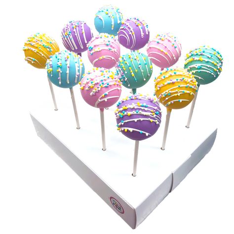 Colorful Cake Pops, Cakesicle Recipes, Cake Pops Ideas Decorating, Brownie Balls, Easter Cake Pops, Custom Cake Pops, Cake Pop Designs, Pop Cakes, Buckwheat Cake