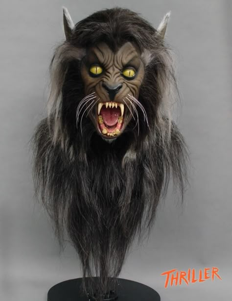 thriller werewolf | Michael Jackson Thriller Werewolf Michael Jackson Werewolf, Thriller Werewolf, Thriller Video, Rick Baker, Werewolf Mask, Video Fx, Mascaras Halloween, Film Props, Michael Jackson Thriller