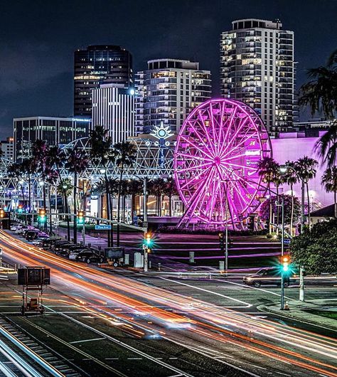 Pike Outlets, Long Beach, California Long Beach California Aesthetic, Long Beach Pike, Haunted Wedding, Cali Beach, California Baby, Los Angeles Beaches, Girl Vibe, Long Beach California, Catalina Island