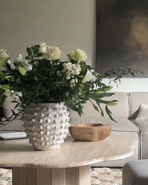 Before & after >>> SWIPE ACROSS Did you know that there used to be a window behind the sofa that we blocked up? Sofa @swyft_home Walls @kalklitir in shade Carrera Pendant @dowsingandreynolds Rug @from_the_atlass via @etsy Coffee table @fourquartershome Art @alizeslifestyle @alizesstudio #bungalow #modernorganic #neutralhome #vintagecoffeetable #travertine #limewash #texturedart Coffee Table Vintage, Organic Modern, Texture Art, Bungalow, Knowing You, Did You Know, Coffee Table, Shades, Sofa