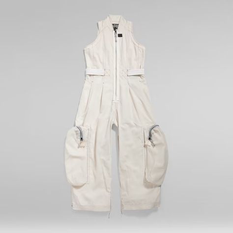 Jumpsuit White, Designer Jumpsuits, Woven Belt, White Jumpsuit, Fashion Deals, Fashion Design Sketches, G Star Raw, Character Outfits, Costume Design