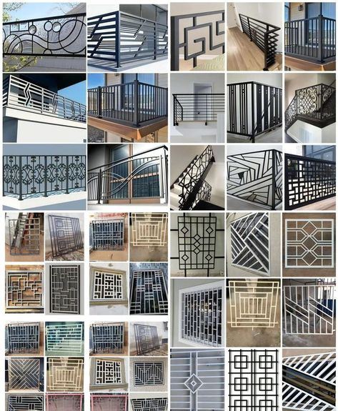 Balcony Shield Ideas, Modern Grill Design For Balcony, Steel Grill Design For Stairs, Steel Grill Design Balcony, Stairs Grill Design, Home Grill Design, Modern Steel Gate Design, Steel Grill Design, Balcony Glass Design