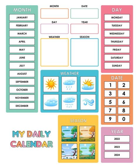 Keep track of important dates and events with a classroom calendar featuring the months of the year. Stay organized and plan ahead by marking down key dates such as tests, holidays, and school events. Get your classroom calendar today and stay on top of your schedule! #ClassroomOrganization #TeachingTools #EducationalResources #classroomcalendarmonths Homeschool Schedule Printable, Montessori Calendar, Teacher Calendar, Preschool Calendar, Weather Calendar, Classroom Rules Poster, Classroom Schedule, Calendar Activities, English Lesson Plans