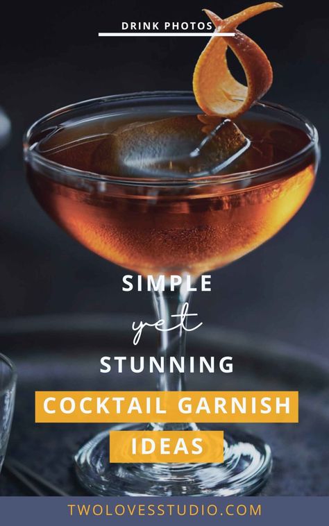 13 Simple Yet Stunning Cocktail Garnish Ideas For Drinks Photos Garnish Ideas For Cocktails, Cool Cocktail Garnishes, Lemon Garnish Ideas Cocktail, Cocktail Garnishes Ideas, Fancy Cocktail Garnish, Lemon Garnish Cocktail, Drinks Garnish Ideas, Lemon Cocktail Garnish, Cocktail Decoration Ideas