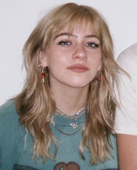 Blonde Hair, A Man, Bangs, A Woman, Blonde, Hair, Blue, White, Beauty