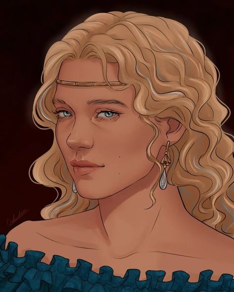 Debustee | ❗️Commission of beautiful OCs for group of wonderful people with @kokopuffs838 💙 #asoiaf | Instagram Older Lucerys Velaryon, Dragon King Character Design, Alysanne Targaryen Art, Targaryen Hair Aesthetic, Blonde Female Character Art, Aelora Targaryen, Targaryen Princess, Got Oc, Velaryon Oc