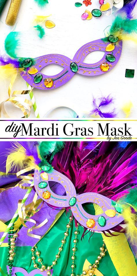 DIY Mardi Gras mask - svg and printable template by Jen Goode Mardi Gras Mask Template, Mardi Gras Activities, Mardi Gras Kid, Mardi Gras Diy, Mardi Gras Party Ideas, Mardi Gras Party Decorations, Mardi Gras Centerpieces, Mardi Gras Ideas, Mardi Gras Crafts