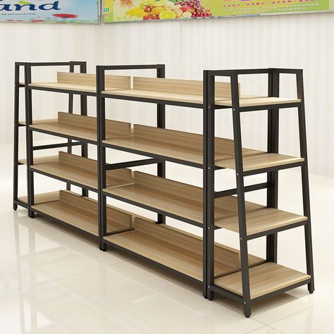 Wood Shelfs, Supermarket Design Interior, Pet Store Design, Store Shelves Design, Shop Shelving, Shelves Wood, Grocery Store Design, Grocery Supermarket, Retail Store Interior Design