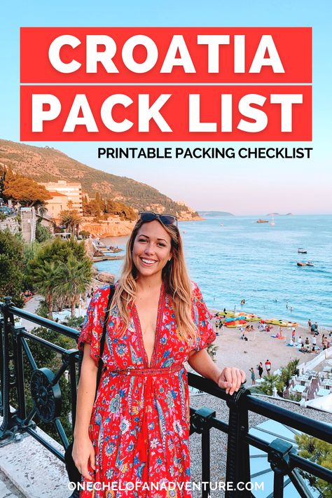 Croatia Packing List, Holiday Captions, Croatia Road Trip, Croatia Fashion, Packing List For Women, Honeymoon Packing List, Honeymoon Packing, Croatia Vacation, Summer Packing