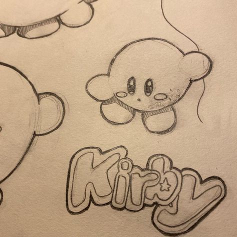 my childhood’s favorite character ☆ . . . . . . . #kirby #kirbydrawing #sketch #sketchbook #drawing #artist #contemporaryart #smashbros #mariobros #nintendo64 #star #kirbyfanart #kirbykirbykirby #traditionalart Kirby Easy Drawing, Kirby Drawing Cute, Simple Doodles Kirby, Kirby Drawings Easy, Kirby Sketch, Drawcia Kirby, Drawing Kirby, Kirby Drawing, Drawing Artist