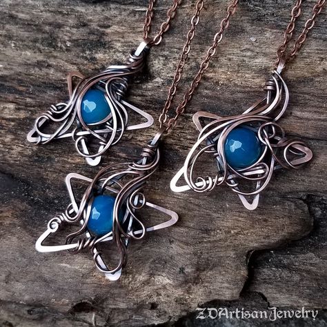 Wire Wrapped Star, Diy Wire Jewelry Rings, Wire Jewelry Patterns, Wire Jewelry Rings, Wire Wrapped Stone Jewelry, Diy Jewelry Rings, Wire Jewelery, Wire Wrap Jewelry Designs, Wire Wrapped Jewelry Diy