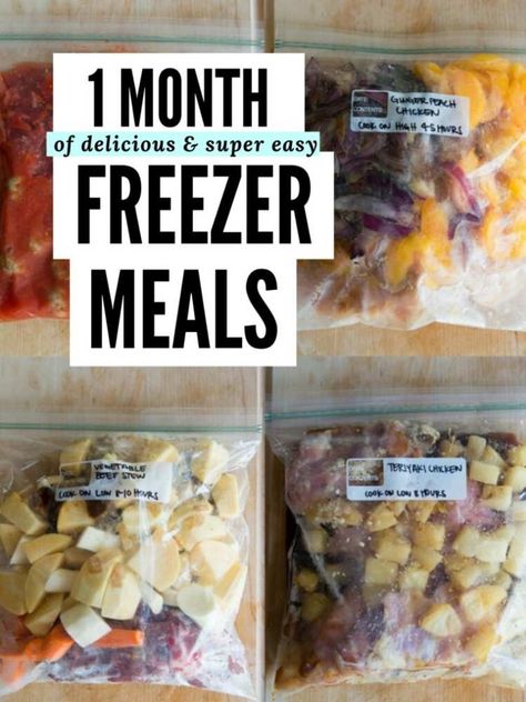 Dump Bag Recipes, Freezer Bag Meals, Dump Bags, Freeze Ahead Meals, Freezer Meal Ideas, Crock Pot Freezer Meals, Freezer Prep, Easy Casseroles, Freezer Meal Recipes