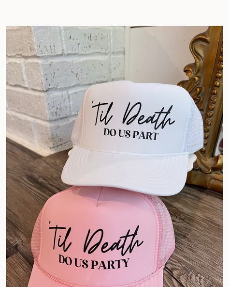 📣 Brides and Bridesmaids 💖 You NEED these trucker hats for your bachelorette trip 🎉👯‍♀️🪩☀️🍾 ✨ Like or comment and I will DM you the link 🛍️🔗 https://kenzkustomz.com/?ref=ChicTrends 🏷️ Use code ChicTrends for 10%off #kenzkustomz #kenzkustomzambassador #truckerhat #bride #bridetobe #bridesquad #bridesmaids #beidesmaidgift #bachelorette #bachelorparty #bacheloretteweekend #bachelorettepartyideas #tildeathdouspart #inmybrideera #inmybridesmaidsera #wifey #bridesmaid Bridal Party Hats, Pink Bachelorette, Cowgirl Bachelorette, Bachelorette Party Beach, Bride Shower, Bachelorette Trip, Party Bachelorette, Wedding 2024, Bride Squad