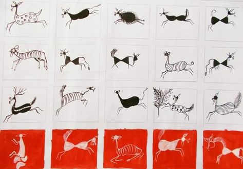 Different animals in warli art Warli Painting, Warli Art, Different Animals, Indian Folk Art, Art Animals, Folk Art Painting, Drawing Reference, Art Ideas, Folk Art