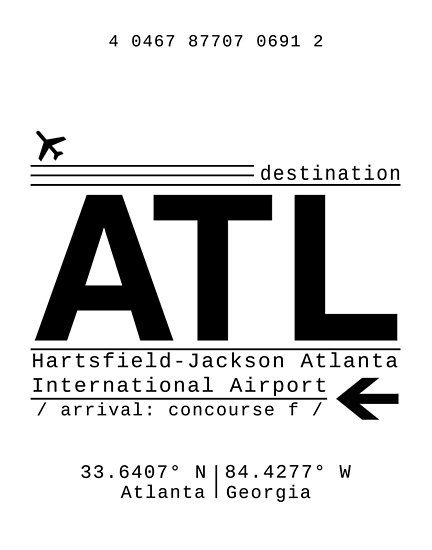 Atlanta Activities, High Rise Condo, Dorm Gallery Wall, Hartsfield–jackson Atlanta International Airport, Manifesting 2023, Instagram Black Theme, Atlanta Art, Airplane Drawing, Pink Dorm