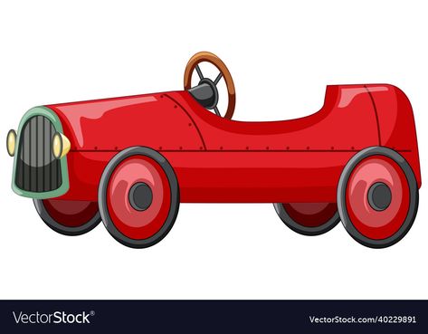 Toy Car Illustration, Car Png, Car Illustration, Car Toy, Red Car, Background Illustration, Transparent Png, Wooden Toy Car, High Res