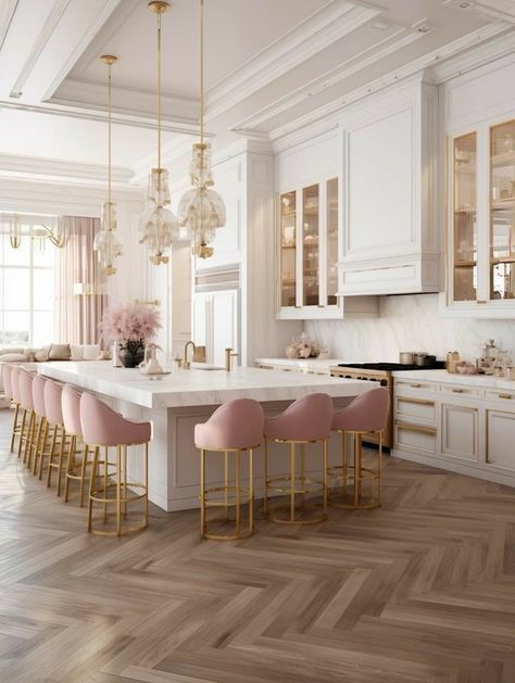 Elegant Kitchen Design, Dream Kitchens Design, Dream House Rooms, Elegant Kitchens, Luxury Kitchen Design, Interior Modern, Kitchen Room Design, Kitchen Inspiration Design, Dream House Interior