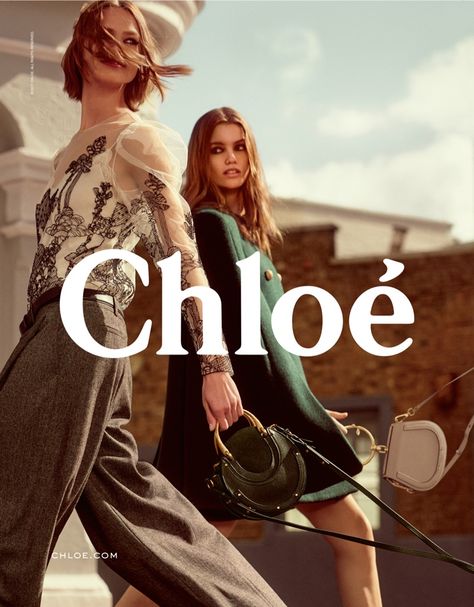 Chloe focuses on Parisian girl style for fall-winter 2017 campaign Luna Bijl, Birgit Kos, Sigrid Agren, Chloe Fashion, Bags Online Shopping, Chloe Handbags, Brand Campaign, Perfect Handbag, Fashion Collage