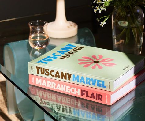 How one couple built a beautiful holiday home on a budget Terracotta Walls, Country Coffee Table, Marisa Berenson, Marvel Books, Colorful Coffee Table, Bed Threads, Assouline Books, Book Cake, Cool Tables