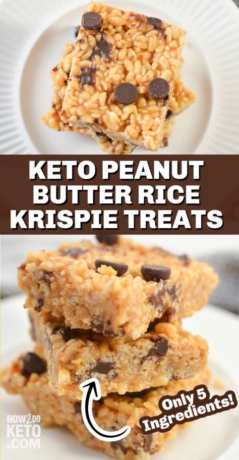 Peanut Butter Rice Krispie Balls, Peanut Butter Rice Crispy Treats, Keto Peanut Butter Chocolate, Peanut Butter Rice Crispies, Low Carb Cereal, Peanut Butter Rice Krispie Treats, Peanut Butter Rice Krispies, Chocolate Rice Krispies, Chocolate Rice Krispie Treats